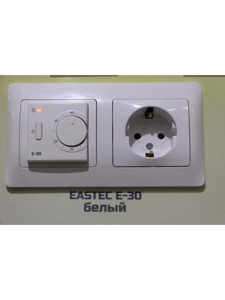 Терморегулятор EASTEC E-30 белый механический (Встраиваемый 3,5 кВт)