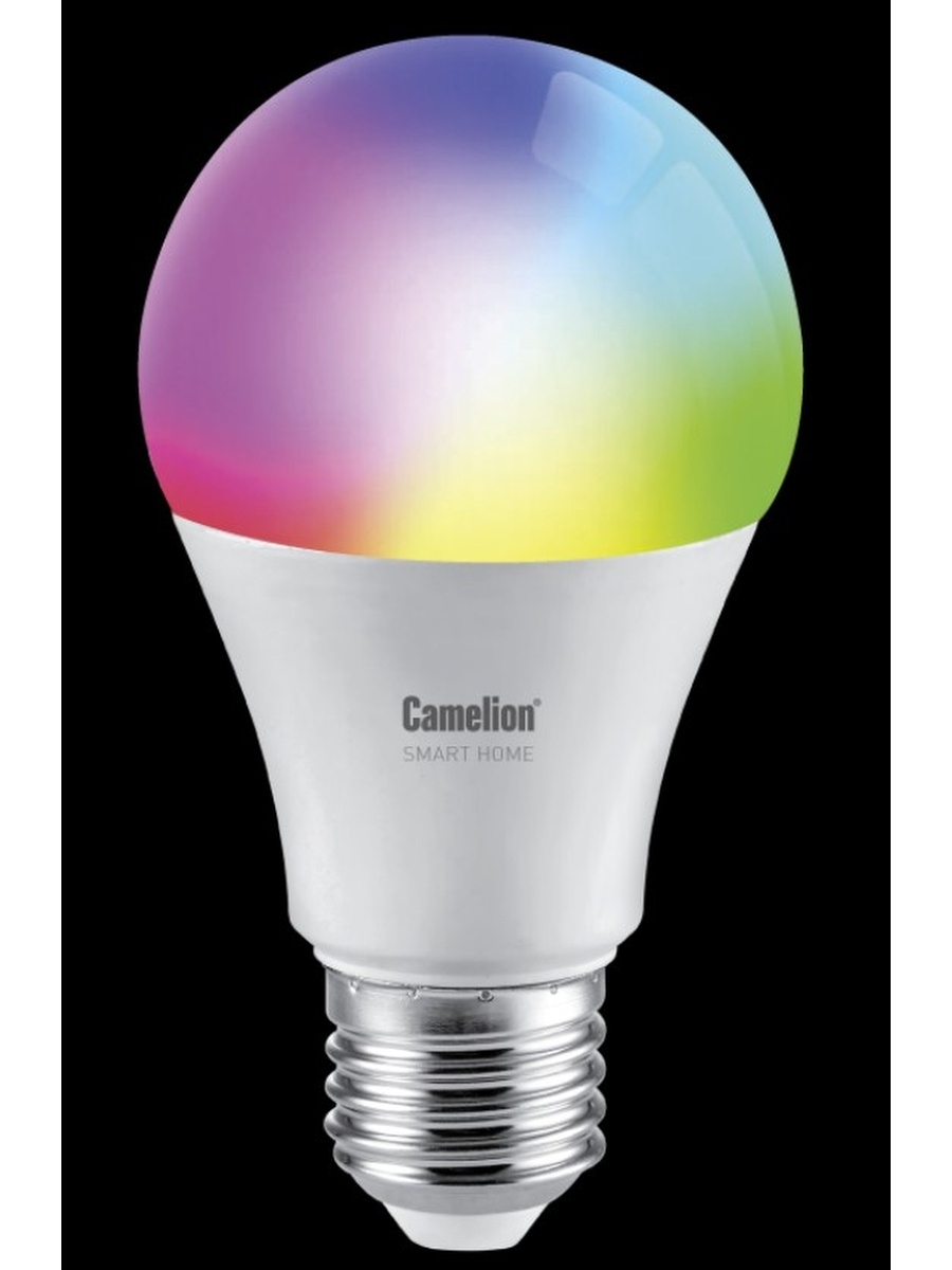 Лампа светодиодная Camelion Smart Home LSH11/A60/RGBСW/Е27/WIFI(11Вт Е27 RGB+DIM+CW 220В WiFi) 14499