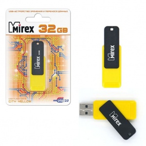 USB флэш-накопитель  32 ГБ  Mirex CITY YELLOW 32GB (ecopack)