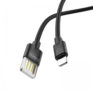 Кабель USB 2.4A HOCO U55 Черный (iOS Lighting) 1.2м Б0000007822
