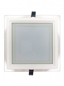 Светодиодный светильник 705 SQ-12W-WH 6000K квадрат со стеклом