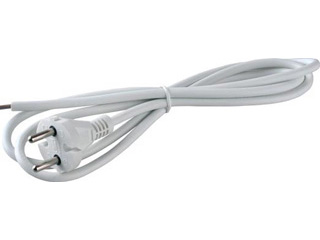 Шнур S-LR4, Белый (сетевой кабель с унив. евровилкой, б/з 1.5 м)   Volsten (Camelion) (9346)