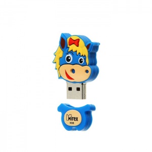 USB флэш-накопитель  8 ГБ  Mirex HORSE BLUE 8GB (ecopack)