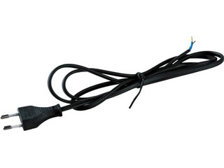 Шнур S-LRB, Черный (сетевой кабель с плоской вилкой, б/з 1.5 м)  Volsten (Camelion) (9349)