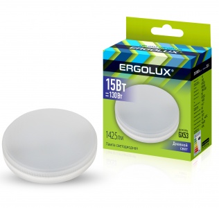 Лампа светодиодная Ergolux LED-GX53-15W-6K 14240