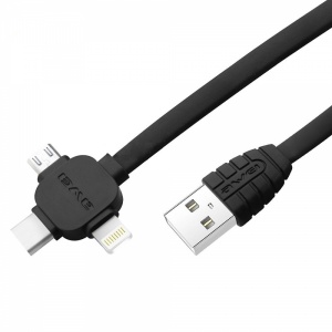 Кабель USB 2A AWEI CL-83 (microUSB/Type-c/Iph) 2м Б0000006461