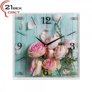 3535-102 (10) Часы настенные "Розы"   "21 Bek"