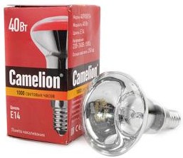 Лампа Camelion R50 40Вт E14 (8977)-((50))