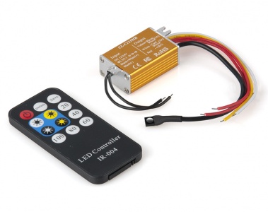 Контроллер DM-4AOW 96Вт с пультом для одноцветной ленты/RGB с регулировкой яркости