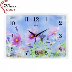 2535-1234 (10) Часы  настенные "Небесные цветы" "21 Bek"
